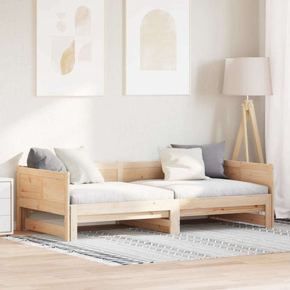 Letto Giorno Estraibile Marrone 203.5 x 184 x 56.5 cm