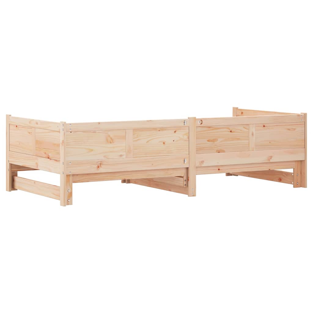 Letto Giorno Estraibile Marrone 203.5 x 184 x 56.5 cm