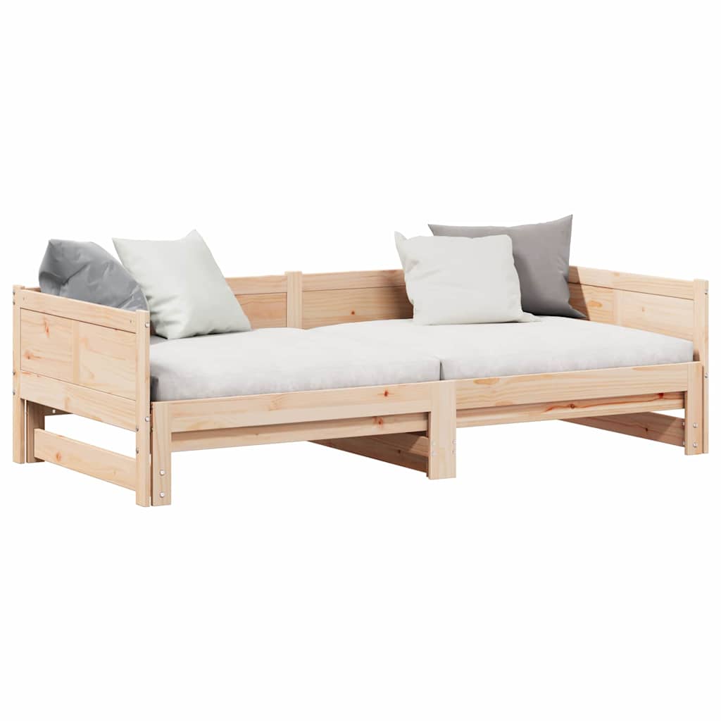 Letto Giorno Estraibile Marrone 203.5 x 184 x 56.5 cm