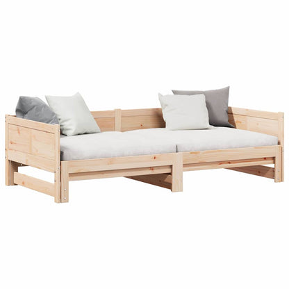 Letto Giorno Estraibile Marrone 203.5 x 184 x 56.5 cm