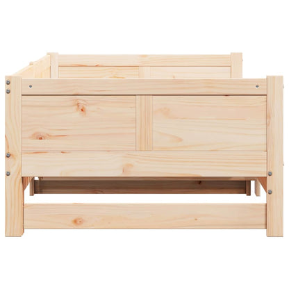 Letto Giorno Estraibile Marrone 203.5 x 184 x 56.5 cm