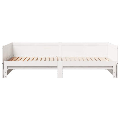 Letto Giorno Estraibile Bianco 203.5 x 184 x 56.5 cm