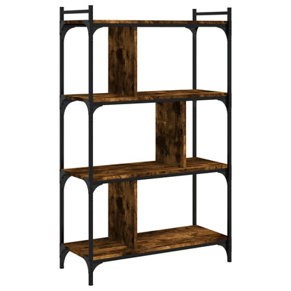 Libreria Rovere Fumo 4 Ripiani 76x32x123 cm Legno Multistrato | homemem39