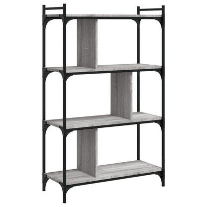 Libreria Grigio Sonoma 4 Ripiani 76x32x123 cm Legno Multistrato | homemem39