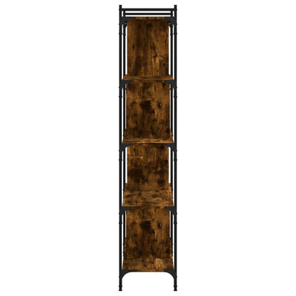 Libreria Rovere Fumo 5 Ripiani 76x32x158 cm Legno Multistrato | homemem39