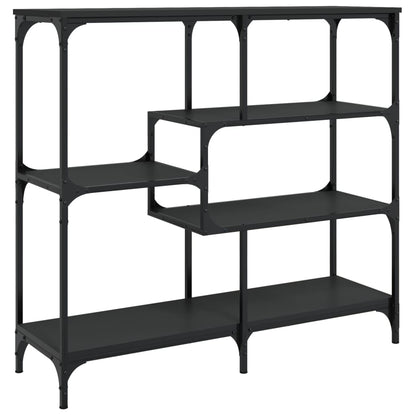 Tavolino Consolle Nero 103x32x95 cm in Legno Multistrato - homemem39