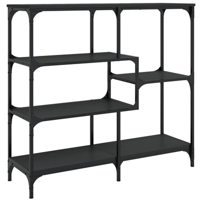 Tavolino Consolle Nero 103x32x95 cm in Legno Multistrato - homemem39