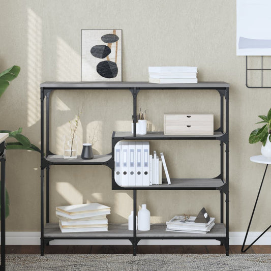 Tavolo Consolle Grigio Sonoma 103x32x95 cm in Legno Multistrato - homemem39