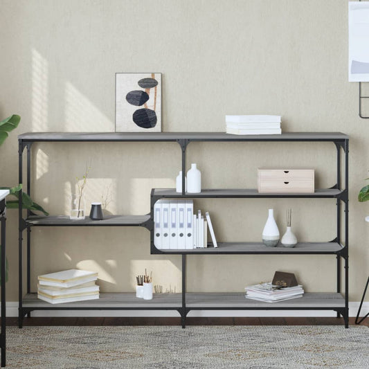 Tavolo Consolle Grigio Sonoma 160x32x95 cm in Legno Multistrato | homemem39