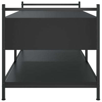 Tavolino da Salotto Nero 99x50x50 cm in Legno Multistrato | homemem39