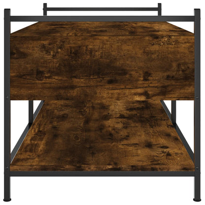 Tavolino da Salotto Rovere Fumo 99x50x50cm in Legno Multistrato | homemem39