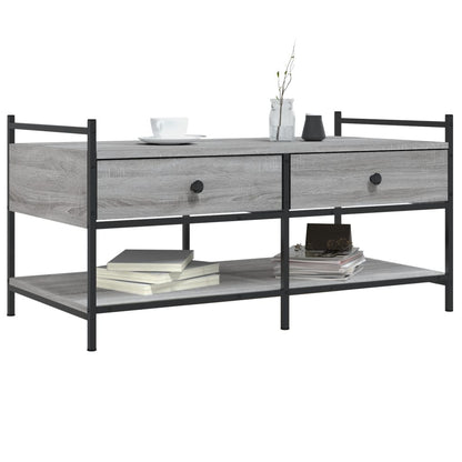 Tavolino da Salotto Grigio Sonoma 99x50x50 cm Legno Multistrato | homemem39