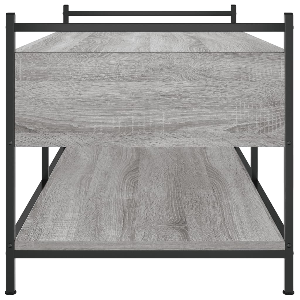 Tavolino da Salotto Grigio Sonoma 99x50x50 cm Legno Multistrato | homemem39