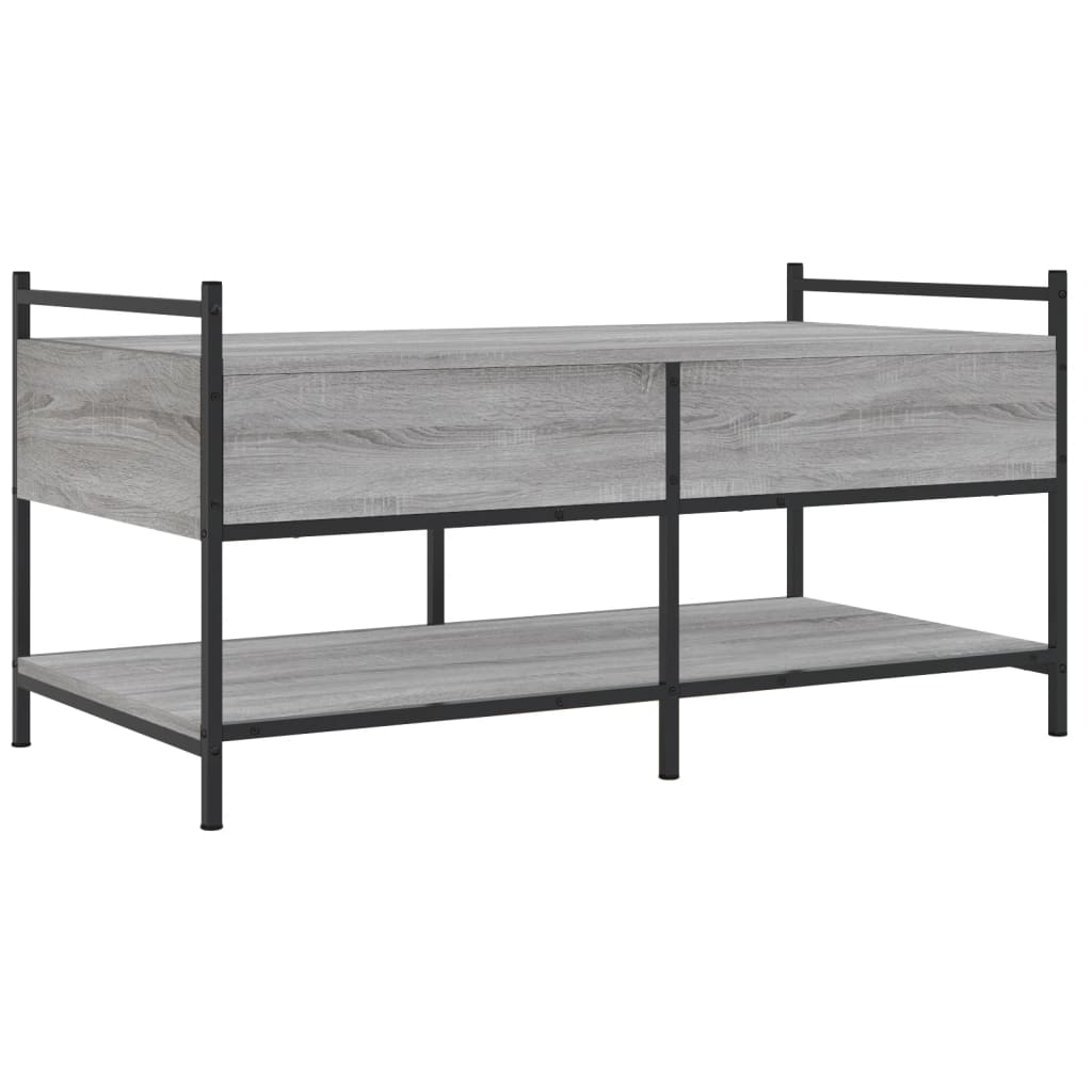 Tavolino da Salotto Grigio Sonoma 99x50x50 cm Legno Multistrato | homemem39