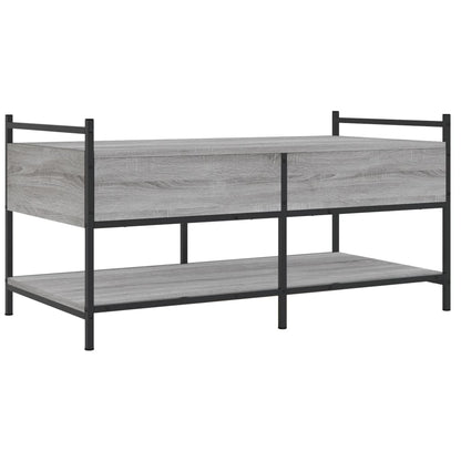 Tavolino da Salotto Grigio Sonoma 99x50x50 cm Legno Multistrato | homemem39