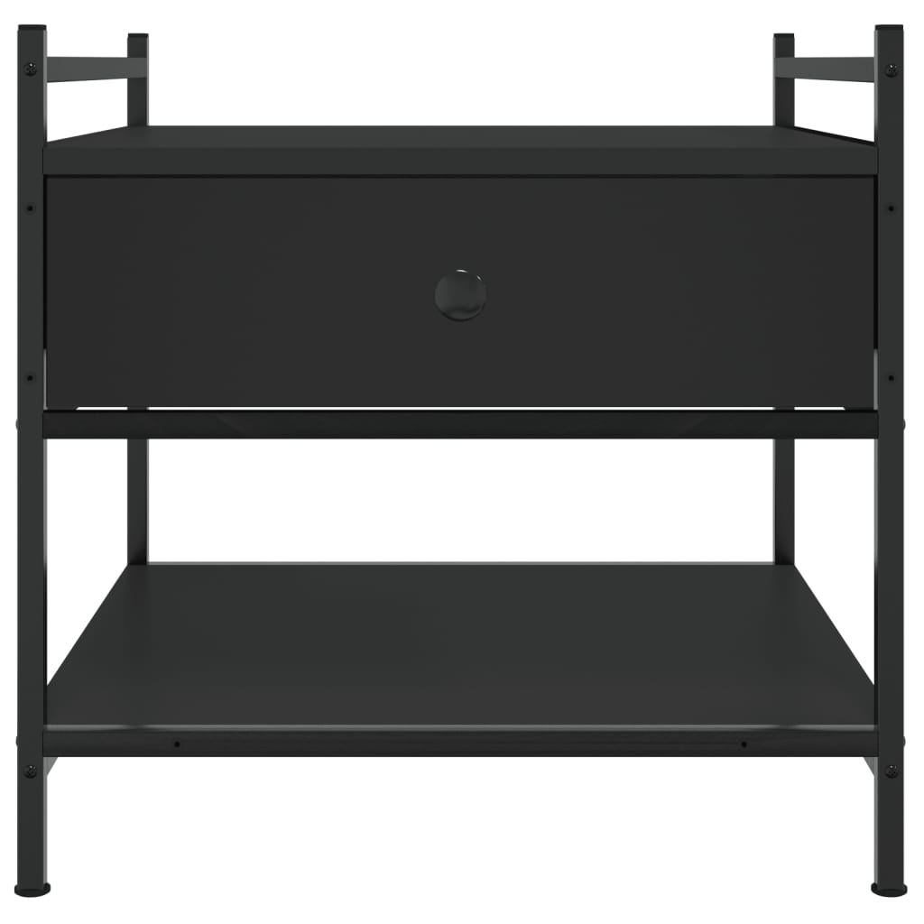 Tavolino da Salotto Nero 50x50x50 cm in Legno Multistrato | homemem39