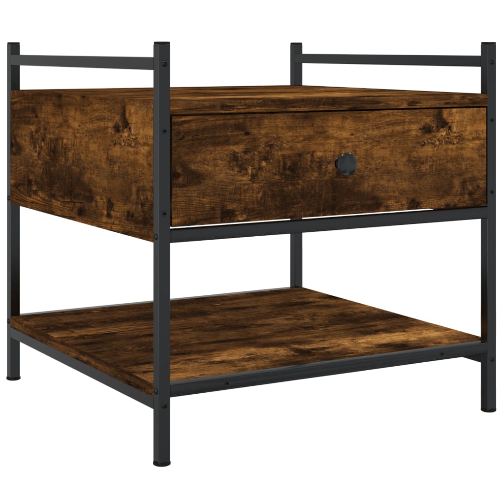 Tavolino da Salotto Rovere Fumo 50x50x50 cm Legno Multistrato | homemem39