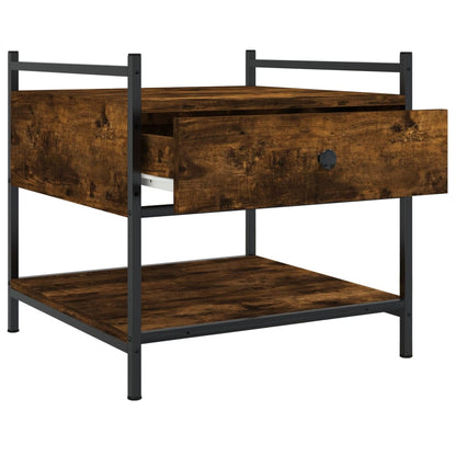Tavolino da Salotto Rovere Fumo 50x50x50 cm Legno Multistrato | homemem39