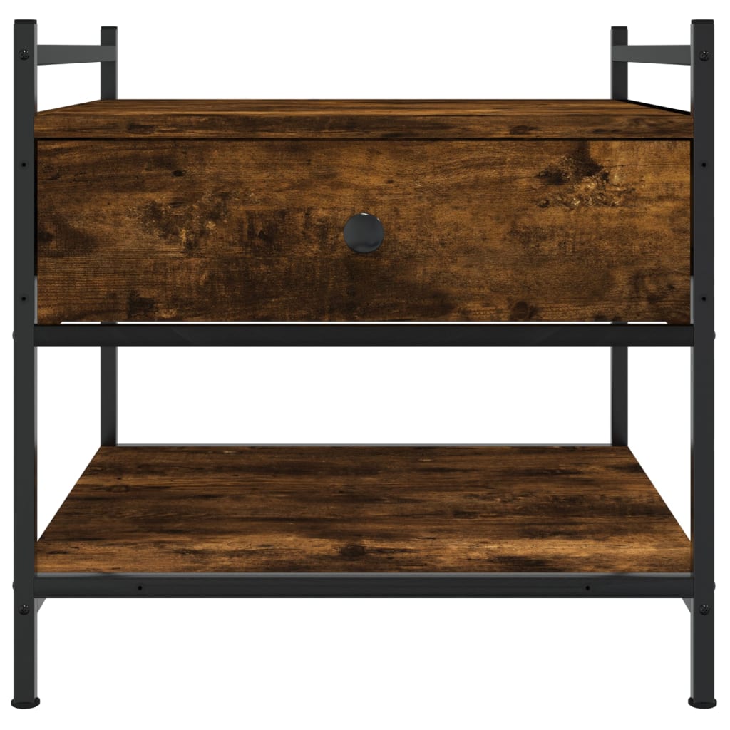 Tavolino da Salotto Rovere Fumo 50x50x50 cm Legno Multistrato | homemem39