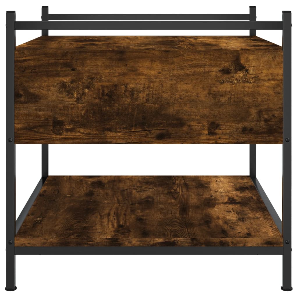 Tavolino da Salotto Rovere Fumo 50x50x50 cm Legno Multistrato | homemem39