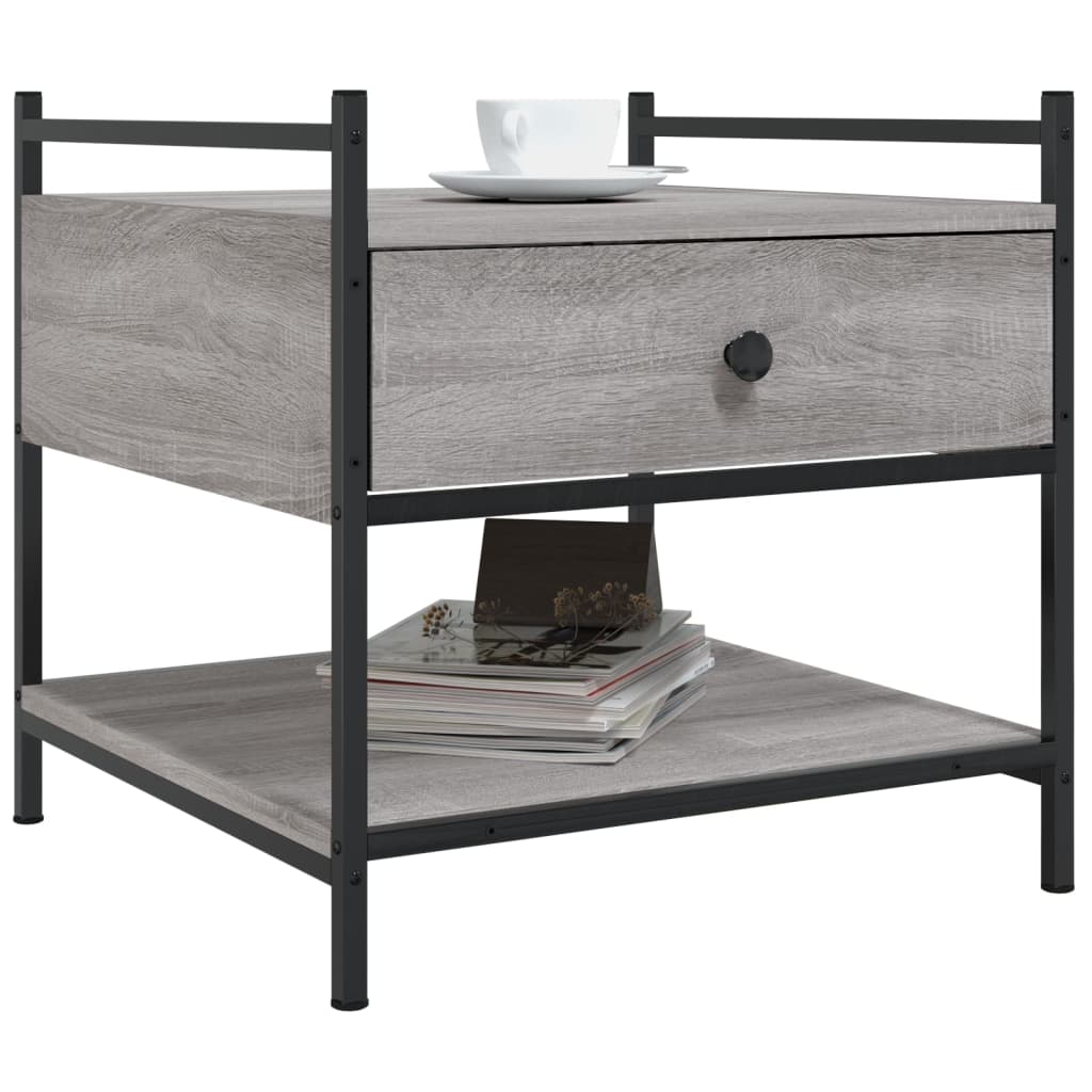 Tavolino da Salotto Grigio Sonoma 50x50x50 cm Legno Multistrato | homemem39