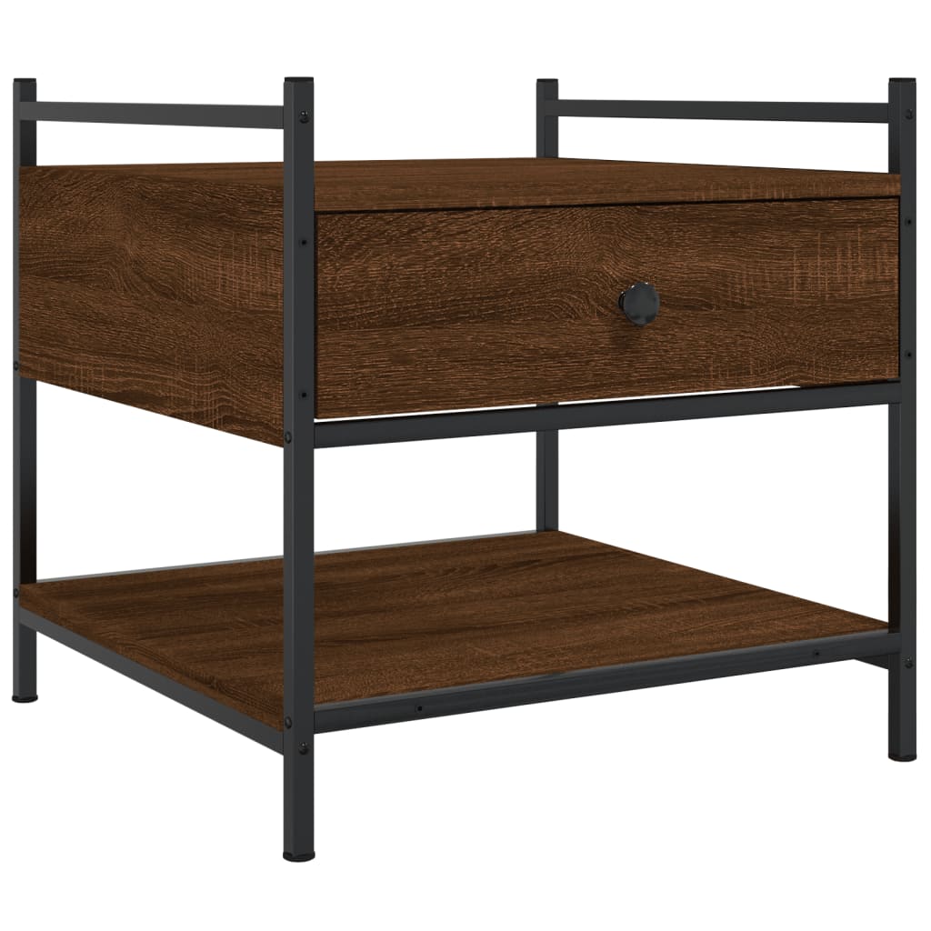 Tavolino da Salotto Rovere Marrone 50x50x50cm Legno Multistrato | homemem39