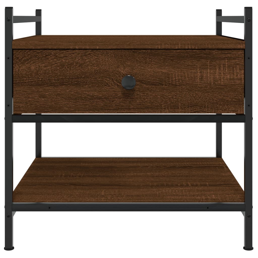 Tavolino da Salotto Rovere Marrone 50x50x50cm Legno Multistrato | homemem39