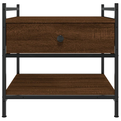Tavolino da Salotto Rovere Marrone 50x50x50cm Legno Multistrato | homemem39