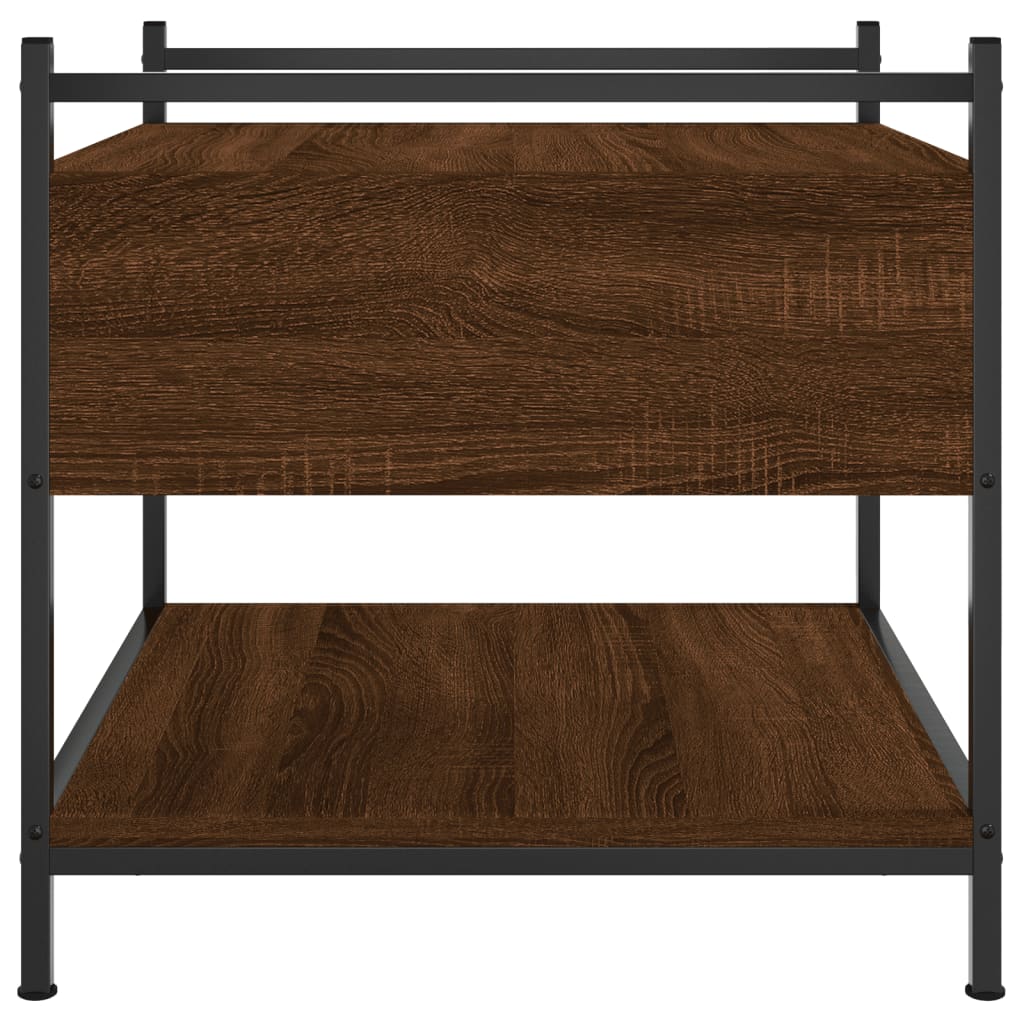 Tavolino da Salotto Rovere Marrone 50x50x50cm Legno Multistrato | homemem39