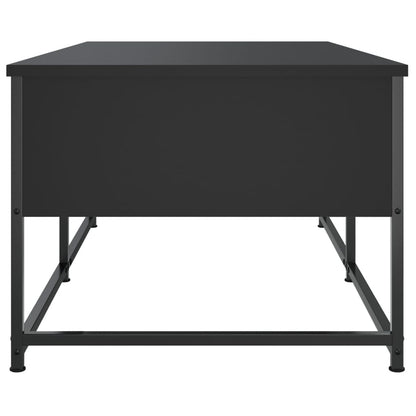 Tavolino da Salotto Nero 100x51x40 cm in Legno Multistrato