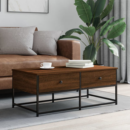 Tavolino Salotto Rovere Marrone 100x51x40 cm Legno Multistrato | homemem39