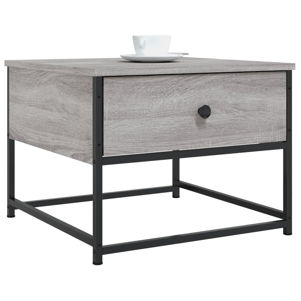 Tavolino da Salotto Grigio Sonoma 51x51x40 cm Legno Multistrato | homemem39