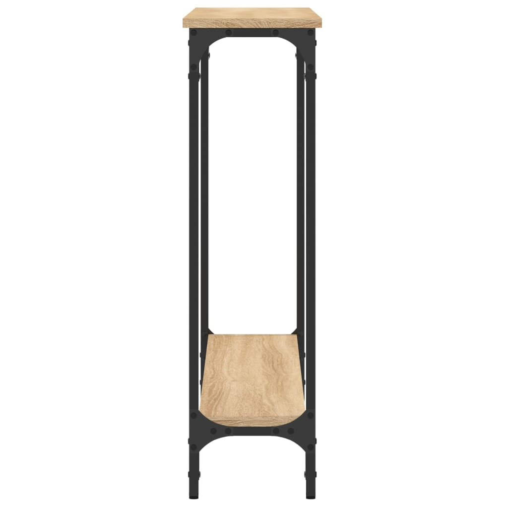 Tavolino Consolle Rovere Sonoma 100x22,5x75cm Legno Multistrato - homemem39