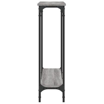 Tavolino Consolle Grigio Sonoma 100x22,5x75cm Legno Multistrato - homemem39