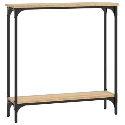 Tavolino Consolle Rovere Sonoma 75x22,5x75cm Legno Multistrato - homemem39