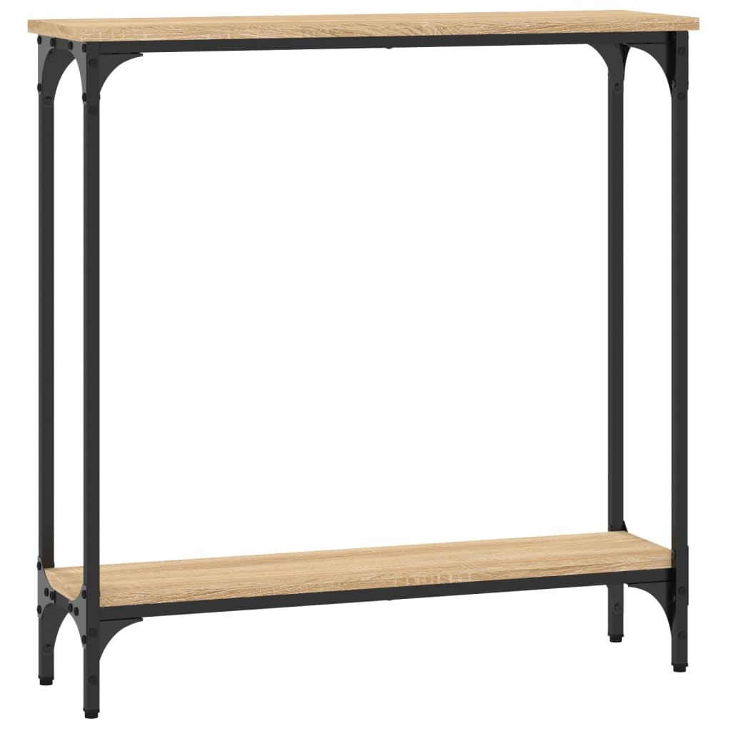 Tavolino Consolle Rovere Sonoma 75x22,5x75cm Legno Multistrato - homemem39