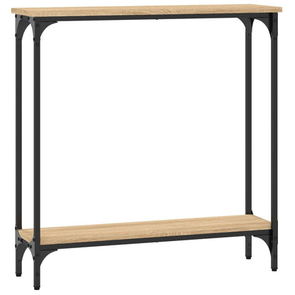 Tavolino Consolle Rovere Sonoma 75x22,5x75cm Legno Multistrato - homemem39