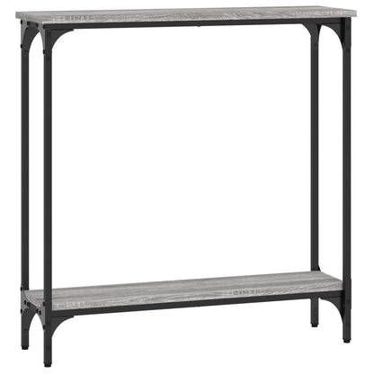 Tavolino Consolle Grigio Sonoma 75x22,5x75 cm Legno Multistrato - homemem39