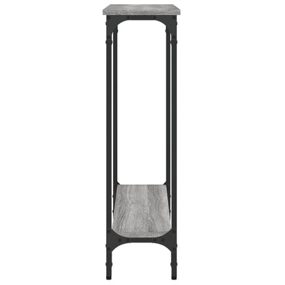 Tavolino Consolle Grigio Sonoma 75x22,5x75 cm Legno Multistrato - homemem39