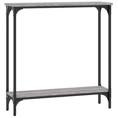 Tavolino Consolle Grigio Sonoma 75x22,5x75 cm Legno Multistrato - homemem39