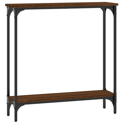 Tavolino Consolle Rovere Marrone 75x22,5x75cm Legno Multistrato - homemem39