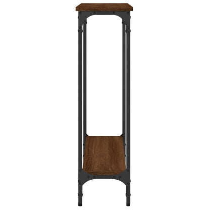 Tavolino Consolle Rovere Marrone 75x22,5x75cm Legno Multistrato - homemem39