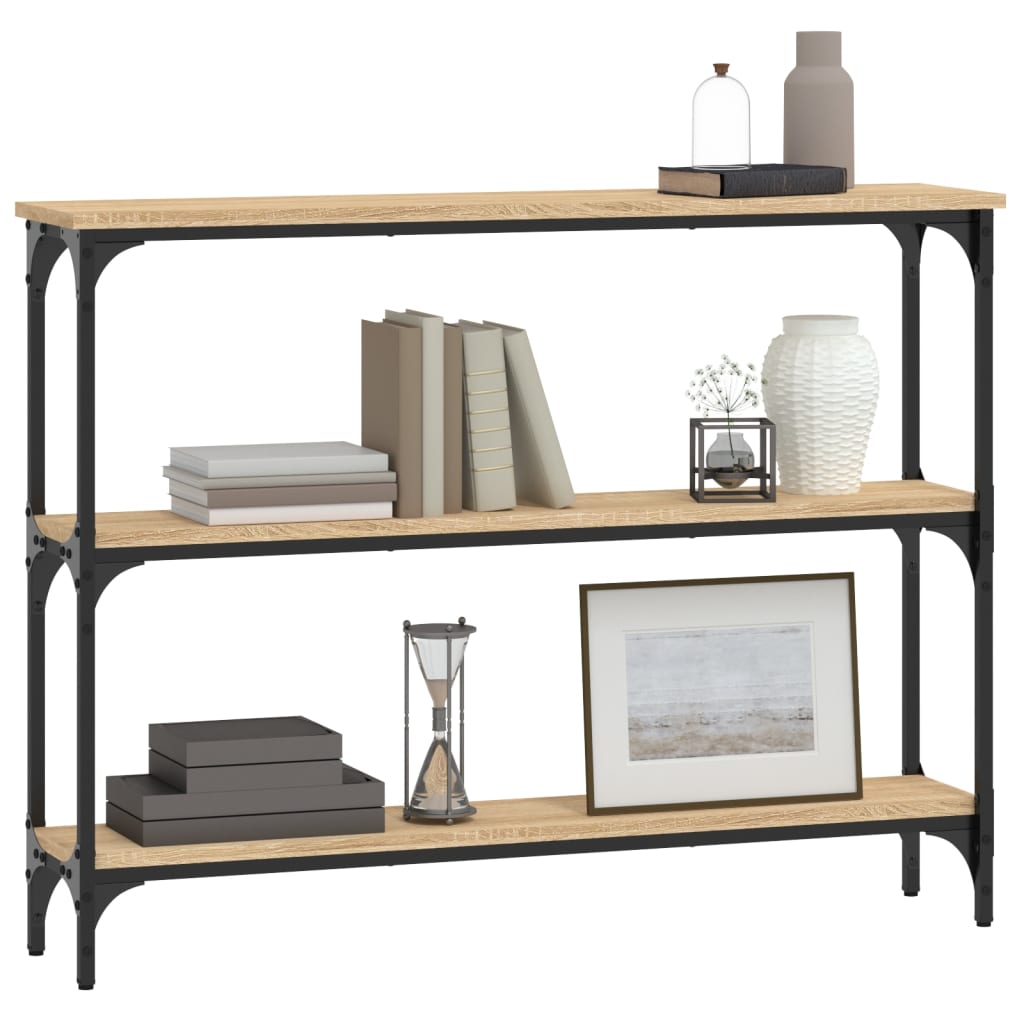 Tavolino Consolle Rovere Sonoma 100x22,5x75cm Legno Multistrato | homemem39