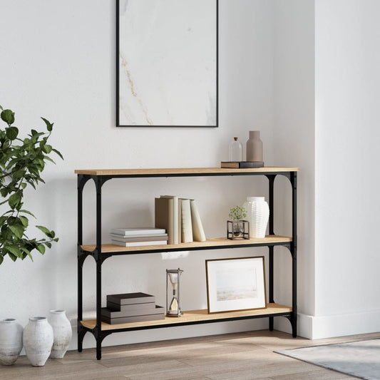 Tavolino Consolle Rovere Sonoma 100x22,5x75cm Legno Multistrato | homemem39