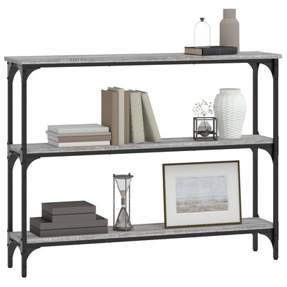 Tavolino Consolle Grigio Sonoma 100x22,5x75cm Legno Multistrato - homemem39