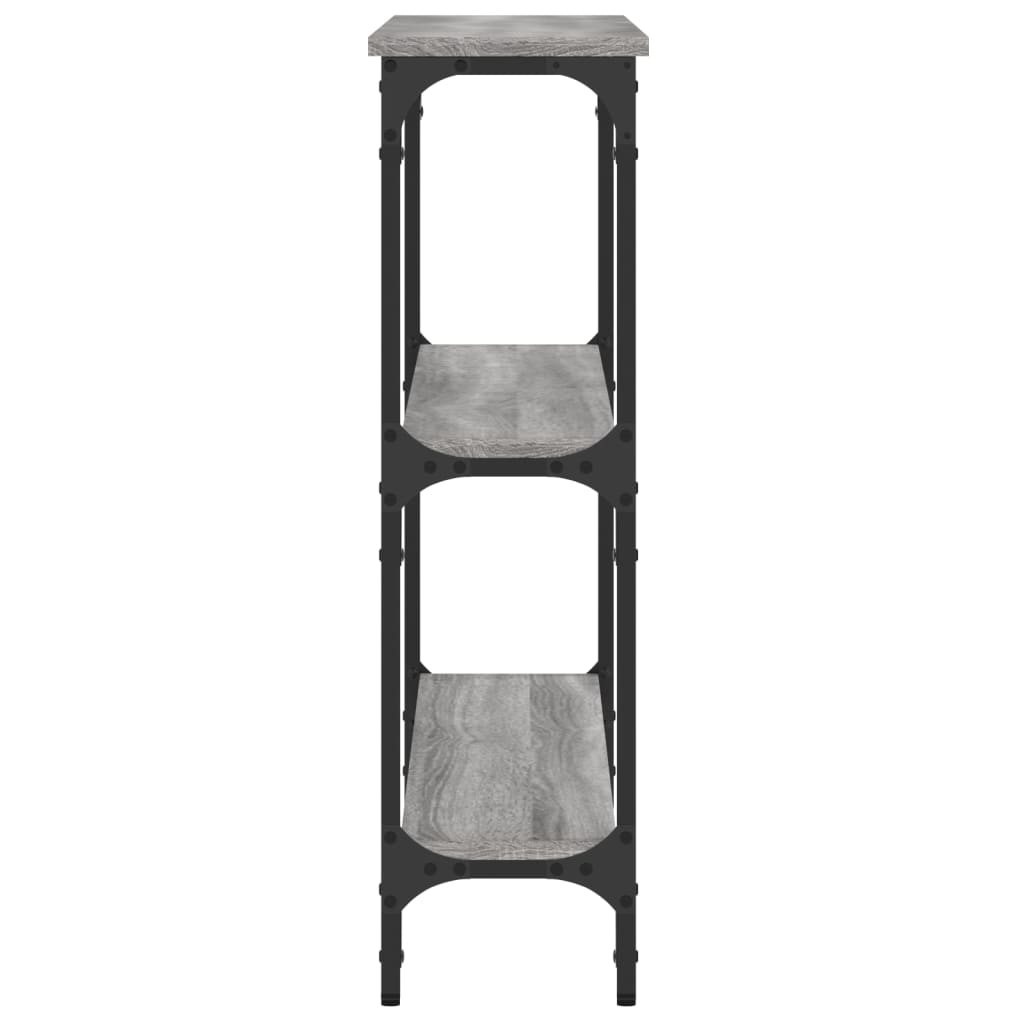 Tavolino Consolle Grigio Sonoma 100x22,5x75cm Legno Multistrato - homemem39