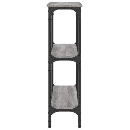 Tavolino Consolle Grigio Sonoma 100x22,5x75cm Legno Multistrato - homemem39