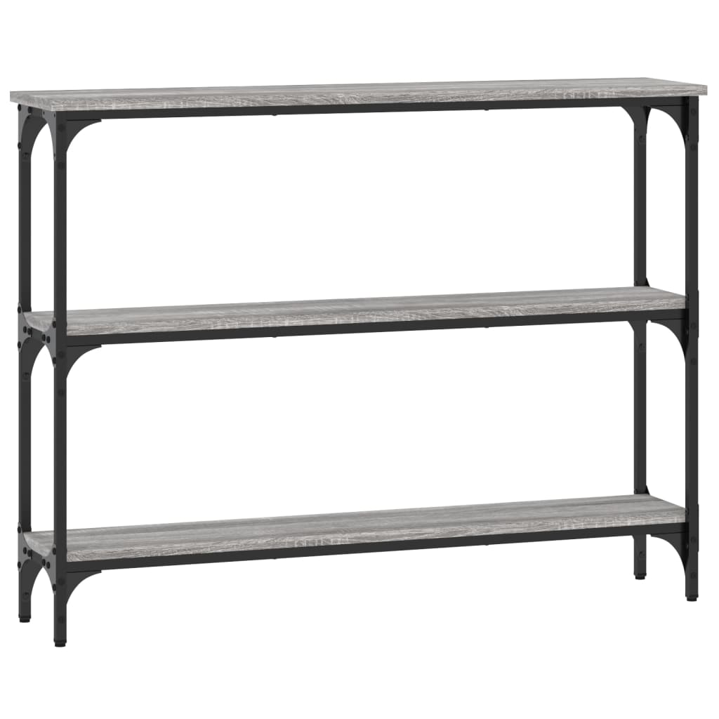 Tavolino Consolle Grigio Sonoma 100x22,5x75cm Legno Multistrato - homemem39