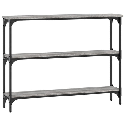 Tavolino Consolle Grigio Sonoma 100x22,5x75cm Legno Multistrato - homemem39