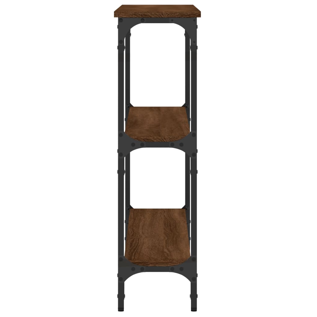 Tavolo Consolle Rovere Marrone 100x22,5x75 cm Legno Multistrato - homemem39